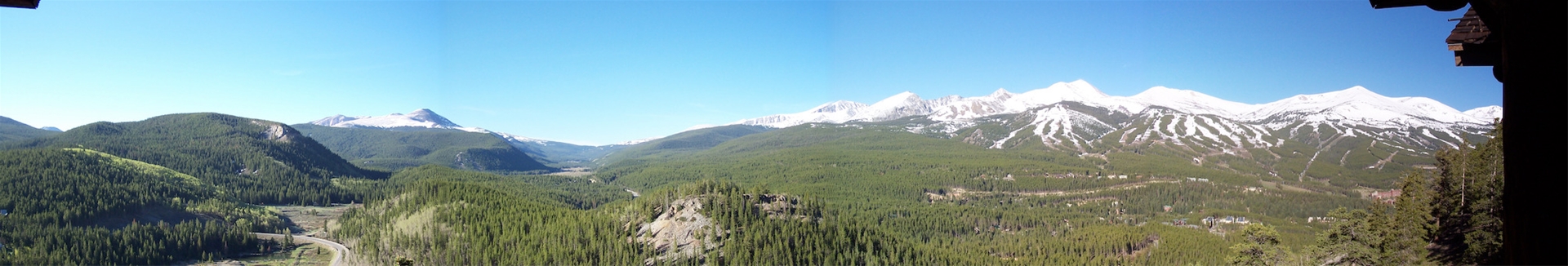 Panorama of Spring in Breckenridge Colorado