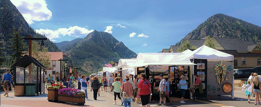 Frisco Colorado Art Festival on Main street