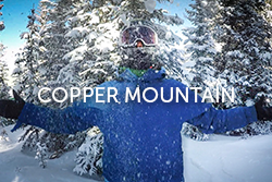 Man Playing in Snow at Copper Mountain